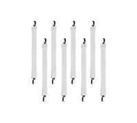 Beedsooth 8 Pièces Tendeur Drap Housse Réglable 30cm à 120cm, Blanc | Résistant Attache Drap Housse Élastique, pour Drap Lit, Canapé, Housse de Repassage