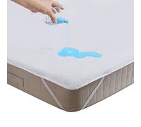 Beedsooth Protège Matelas Imperméable 90x200cm | Alèse Respirant Coton Anti-Acarien Hypoallergénique avec 4 Coins Elastiques