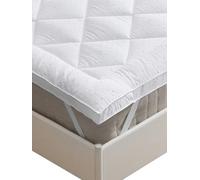 Beedsooth Surmatelas 90x200 cm Microfibre, Dessus de Matelas Moelleux Matelassé Respirant Lavable avec Sangles Elastisques, Hypoallergénique sur Matelas 1 Personnes 90x190/200 Epais 4cm, Blanc