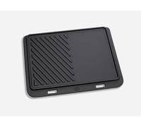 Beefer Poêle en fonte XL System 800° - 2 zones de cuisson simultanées - Motif lisse et grill - Bord de jus profond - Accessoire original pour tous les appareils Beefer XL - 340 mm