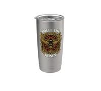 Beekeeper Smell The Honey Vintage Bee Apiary Graphic Gobelet isotherme en acier inoxydable double paroi