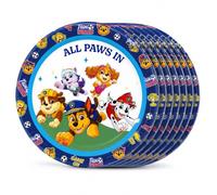BeenSmile Assiettes Pat Patrouille pour Anniversaire, Pack de 8 Assiettes Jetables en Carton 23 cm, Vaisselle de Fête pour Enfants, Gâteau, Snacks et Goûter