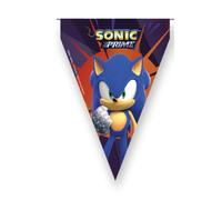 BeenSmile, BANDERIN Sonic Prime Fanion pour enfants, décoration d'anniversaire d'enfant, articles de fête, célébration et anniversaire, 1 pièce, 3 m