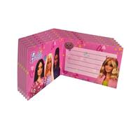 BeenSmile, Barbie, Carte Invitation Anniversaire pour Garçons et Filles, Carte Invitation Anniversaire Enfant, Invite tes Amis à ta Fête la plus Amusante, 6U