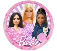 BeenSmile, Barbie Lot de 8 assiettes jetables 23 cm pour anniversaire d'enfant Article de décoration de fête à thème