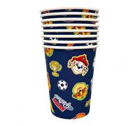 BeenSmile Gobelets Pat Patrouille pour Anniversaire, Pack de 8 Gobelets Jetables en Carton, Verres de Fête pour Enfants, Goûter, Boissons et Décoration de Table