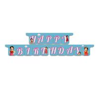 BeenSmile, Guirlande de fête générique Heidi, guirlande Happy Birthday - Décoration d'anniversaire pour enfants, fêtes d'enfants, anniversaires et célébrations - Articles de fête - 1 unité