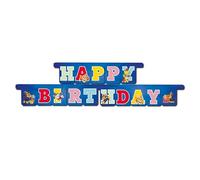 BeenSmile, Guirlande décorative anniversaire Pat' Patrouille, guirlande de fête pour enfants, articles de fête, 1 unité