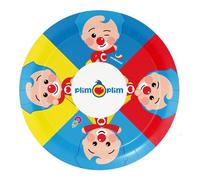 BeenSmile, PAYASO PLIM PLIM 8 assiettes 18 cm, assiettes jetables pour fêtes d'anniversaire pour enfants, articles de décoration de fête à thème