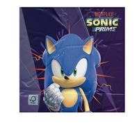 BeenSmile, Sonic Prime Lot de 20 serviettes en papier 33 cm 33 cm