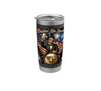 Beer Drinkin Like Lincoln on Eagle USA Flag America 4 juillet Gobelet isotherme en acier inoxydable double paroi