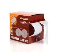 Beesgarden 50mm x 7m Scratch Autocollant Double Face Extra Fort, Rubans Adhésifs Hook Loop Bande Agrippantes, Facile à Couper, Idéal pour Fenêtre, Cadre, Moustiquaire et Bricolage