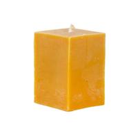 BeesWax World - Bougies en cire d’abeille 100 % pure - Cubes artisanaux faits main en 4 tailles - Combustion sans fumée - Idée cadeau & décoration (L : hauteur 9,5 cm, Ø 9 cm)