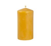 BeesWax World Bougies piliers en cire d'abeille - Fabriquées à la main en cire d'abeille 100% naturelle - Sans fumée et combustion longue avec mèche en coton (L : env. 13,5 x 6,5 cm)