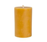 BeesWax World Bougies piliers en cire d'abeille - Fabriquées à la main en cire d'abeille 100% naturelle - Sans fumée et combustion longue avec mèche en coton (M1 : env. 10,5 x 6,5 cm)