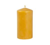 BeesWax World Bougies piliers en cire d'abeille - Fabriquées à la main en cire d'abeille 100% naturelle - Sans fumée et combustion longue avec mèche en coton (M2 : env. 13,5 x 6,5 cm)