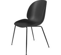Beetle Chair Chaise de salle à manger Non rembourrée Noir Cadre conique Noir Gubi - 5710902866387