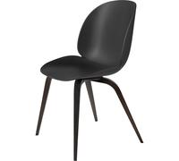 GUBI Beetle Chaise de Table de Salle à Manger Base en Bois Chêne Fumé Mat/Noir