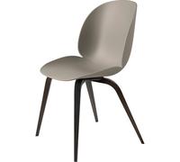 Beetle Chaise de Table de Salle à Manger Base en Bois Chêne Fumé Mat/Nouveau Beige