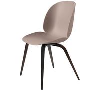GUBI Beetle Chaise de Table de Salle à Manger Base en Bois Chêne Fumé Mat/Rose Doux