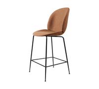 GUBI Tabouret de bar Beetle Fully Upholstered bas Around bouclé 032-black