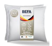 BEFA NATUR Oreiller 3 Compartiments en Duvet 80x80 cm - 90% Duvet & 10% Plumes | NOMITE | DOWNPASS