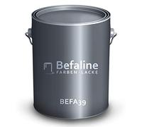 Befaline © BEFA39 Peinture pour bois pour l'extérieur et l'intérieur I 10 litres, noir satiné I Peinture pour bois résistant aux intempéries pour tous les bois I Fort pouvoir couvrant, résistant aux