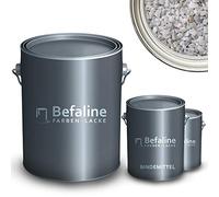 Befaline © Set de tapis en pierre: 25 kg gravier marbre Bianco Carrara + 1,5kg époxy ciment, 2,5qm - revêtement de sol - pour salle de bain, douche, cuisine, balcon, garage, piscine, terrasse