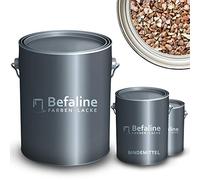 Befaline © Set de tapis en pierre: 25 kg gravier marbre Rosso Verona + 1,5kg époxy ciment, 2,5qm - revêtement de sol - pour salle de bain, douche, cuisine, balcon, garage, piscine, terrasse