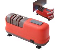 Befeixue Aiguiseur De Couteaux Électrique - Affûteur Ciseaux 4 Étapes - Avec base ventouse, recharge USB, affûteur cutter cuisine - Pour Chefs, Travaux De Jardinage, Scie, Rasoir, Seniors Et Les