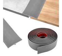 Befun Profilé de transition en T pour sol, profilé de transition en PVC, 5 cm x 3 m, gris