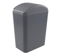 Begale Poubelle de cuisine en plastique de 4,5 gallons, 1 poubelle à couvercle basculant, gris