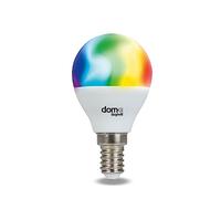 Beghelli - Ampoule LED Alexa Smart SFERA E14 5W RGB-CCT WiFi, Compatible avec l'Application, Domotique Facile, Contrôle Vocal, Réglage des Couleurs