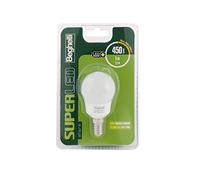 Beghelli - Superled Sfera Ampoule LED E14, 5W, Lumière Chaude, 450 Lumens, Économie d'Énergie, Remplace Incandescent 38W, 1 Unité - Couleur: Lumière Chaude 5W, Dimension: Pack de 1
