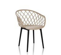 BEGIO - Chaise à coque Beige