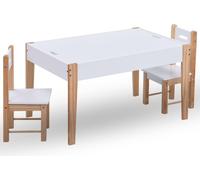BEI CLORIS Ensemble de 3 pièces pour enfants avec tableau à craies Noir et Blanc - Tables pour enfants Nouveau4109303 1parcel
