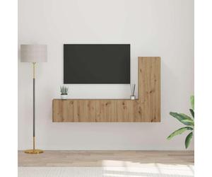 BEI CLORIS Ensemble de meubles TV Fixé au mur 3 pcs Chêne Artisan 60 x 30 x 30 cm - Armoires TV Nouveau7258200 2parcel