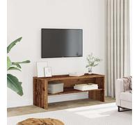 BEI CLORIS Etagère TV aspect bois ancien 100x40x40cm bois composite - Armoires TV 2026Neu3329660
