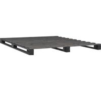 BEI CLORIS Lit double/lit jeune, Lit sur palette gris pin massif 140×200cm - Lits classiques,Cadre de lit 2026Neu5962702