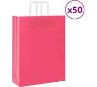 BEI CLORIS Sacs en papier 50 pcs. avec anses Rose 32x12x42 cm - Sacs cadeaux Nouveau5238884 1parcel