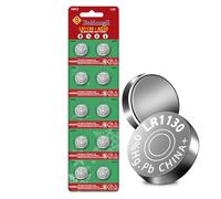 Beidongli LR1130-1-10 Piles Bouton alcalines AG10 1131 189 1,5 V LR54