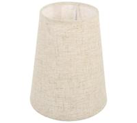 Beige Abat-jour Décorative pour Lampe E14, Forme Demi-ronde en Lin | Diamètre D’orifice 30mm, Bague de Douille, pour Chevet et Applique, Remplacement Facile