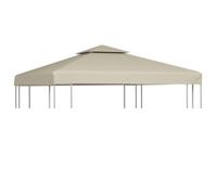 (Beige)Anti-UV Recouvrement de remplacement d'auvent - Toit de Tente de Réception310 g/m² Beige 3x3 m 994782
