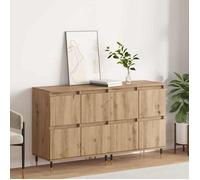 Beige Buffets - Vitrine bahut - armoire console Pour cuisine, 2 pcs chêne artisanal 120 x 35 x 70cm 7364485