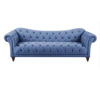 Beige Canapé avec boutons Chesterfield Coussin Siège Canapés Luxe Nouveau