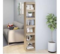 (Beige)Meuble de rangement,SIGNOR, Bibliothèque Contemporaine,Séparateur de pièce Chêne Sonoma 40x30x198 cm 754685