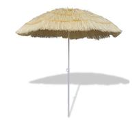 Beige Parasol de plage inclinable style Hawaii - Parasols & voiles d'ombrage H6507