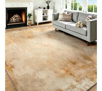 Beige Tapis Salon Lavable en Machine 80 x 150 cm Poil Ras Doux Vintage Américain Rustique Descente de Lit AntidéRapant Grain De Bois Effet Vieilli pour Chambre Interieur Salle a Manger Bureau Cuisine