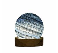 BEIJIALY Lampe de Lune Galaxy Moon Night Light Moon Light avec Support en Bois Lunar Moon Night Impression 3D LED Moon Lamp Touch Control Cadeau Créatif pour Enfants Adultes(A1)