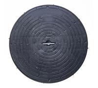 BeiJingYZ Couvercle de Regard en Plastique, Couvercle Fosse Septique avec Poignée, Plaque Egout Rond pour Utilisation dans Jardins, Parcs et Inspections(22x4cm/8.7x1.6in)
